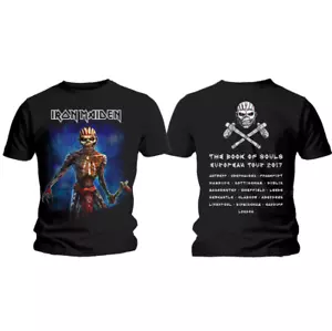 IRON MAIDEN - Axe Eddie Book of Souls European Tour T-Shirt OFFICIAL MERCHANDISE - Picture 1 of 1