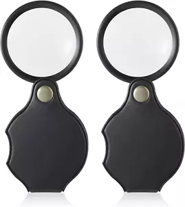 2 Stück Lupe 10X Klapplupe Holster Scheide zum Lesen Schmuck - Bild 1 von 24