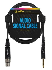 Mikrofonkabel 1,5m XLR Female auf 6,3mm Stereo Klinke Boston AC-292-150 schwarz - Bild 1 von 1