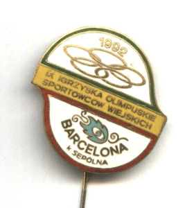 BARCELONA 1992 - Pin/insignia olímpica polaca POLONIA - Imagen 1 de 2