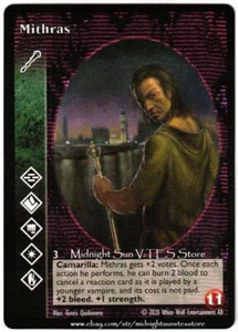 Mithras Ventrue Promo 2020 V:TES VTES Vampire CCG - Picture 1 of 1