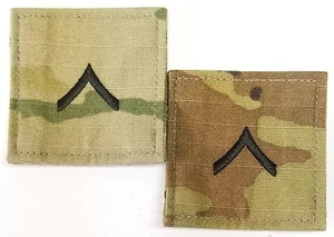 (2) Private (PVT) MultiCam OCP Hook Rank Insignia - Picture 1 of 2