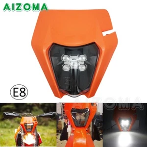 Faro LED Dirt Bike Motocross E8 carenado para SX F EXC XC-W XCF-W - Imagen 1 de 11