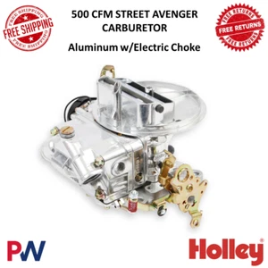 Holley 500 CFM Street Avenger Carburetor Aluminum w/ Electric Choke - 2300 Model - Picture 1 of 12