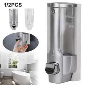 1/2 PCS Wall-mounted 350ML Dispenser Hands Sanitizer Soap Shampoo Dispense - Picture 1 of 16