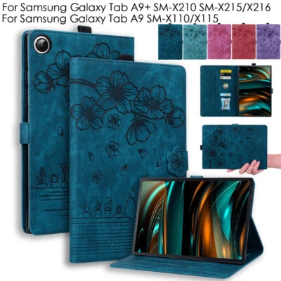 Shockproof Case For Samsung Galaxy Tab A9+/A9 Tablet PU Leather Flip Stand Cover - Image 1 of 4