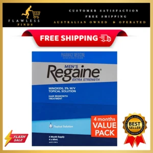 Regaine Mens Extra Strength Hair Growth Treatment for Hair Loss 4 Pack NEW (AU) - Picture 1 of 5