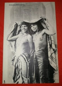 CPA ALGERIE Fillettes Bédouines Voile poitrines nues et bijoux N° 148 Edition EC - Imagen 1 de 2