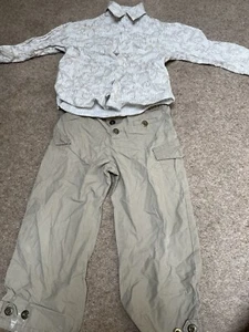 Mila Blue Boys Beige And White 2 Piece Smart Suit.Age 3 Years. - Picture 1 of 10