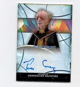2024 Star Wars Masterwork ATC Tim Curry como Canciller Palpatine Rainbow/50 automático - Imagen 1 de 2