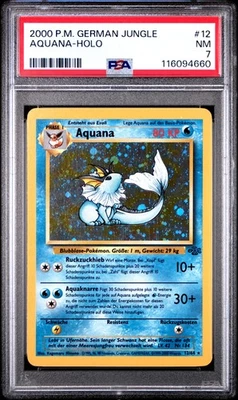 Aquana-Holo Pokemon German Jungle 12 NM PSA NM 7 - Image 1 of 2