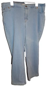 Woman Within Jeans 18W blau Denim gerades Bein Taille 39" sehr schön hellblau - Bild 1 von 5