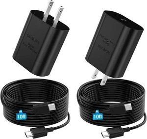 2 Original Super Carga Rapida USB-C De 25W Cargador Para Samsung Galaxy S21/S20/ - Imagen 1 de 7