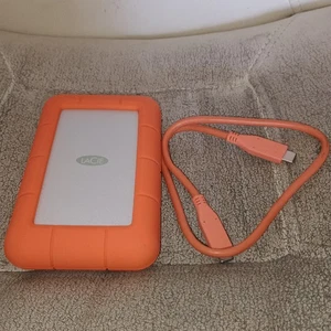 Disque dur LaCie Rugged Mini 5 To USB-C 3.2 argent, orange, Antichocs - Picture 1 of 2