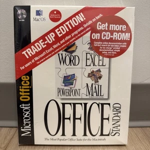 NEW Sealed Microsoft Office Standard Suite 4.2 MacOS Mac CD-ROM Rare New In Box - Picture 1 of 7