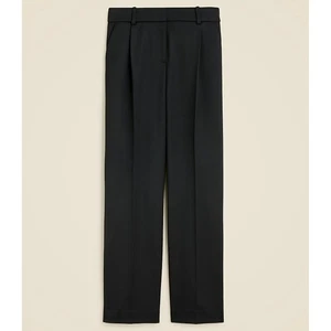 NWT J.Crew Collection Essential Straight Leg Wool Blend Black Pants Trousers 6 - Picture 1 of 11
