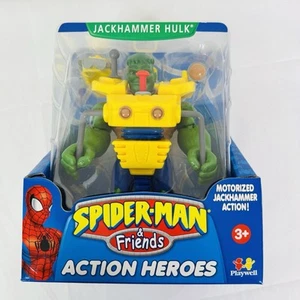 Spider-Man & Friends Action Heroes JACKHAMMER HULK Playwell 2002 Motorized - Picture 1 of 5