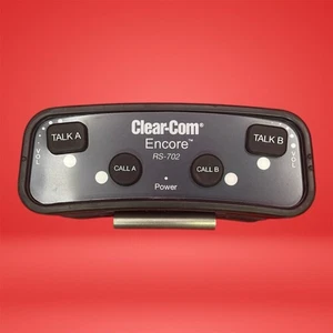 Clear-Com Two-Channel Intercom Beltpack Black Dual-Channel Capability RS-702 - Picture 1 of 6