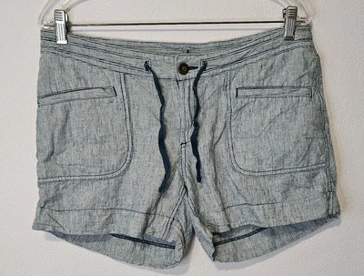 Pantalones Cortos The North Face Mujer Talla 10 Mezcla de Lino Playa Rayas Tiro Bajo Cordón Foto 1 de 4