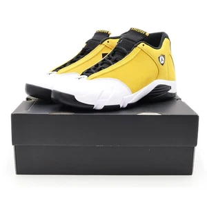 487471-701 Nike Air Jordan 14 Retro Light Ginger Black White (Herren) - Bild 1 von 9