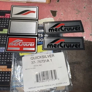 Genuine Mercury MerCruiser Housing Decal Set 37-76731A1 NEW OEM - Foto 1 di 1