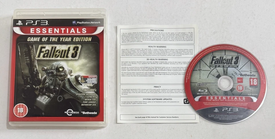 Fallout 3 III Game of The Year Edition PlayStation 3 PS3 Essentials Release GOTY - Bild 1 von 1
