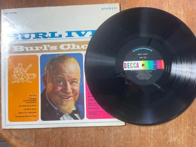 Burl Ives – Burl's Choice LP Vinyl 1966 Decca ‎– DL 74734  W/Shrink VG - Image 1 of 4