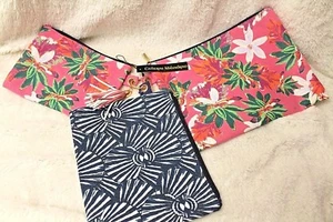 Juego de 3 bolsas de cosméticos bolsas de almacenamiento de viaje florales de Catherine Malandrino nuevas con etiquetas - Imagen 1 de 6