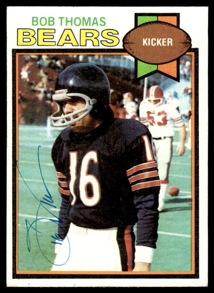 Bob Thomas Signed CHICAGO BEARS Card   1979 Topps - Image 1 of 1