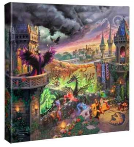 Thomas Kinkade Studios Maleficent 14 x 14 Gallery Wrapped Canvas - Picture 1 of 3