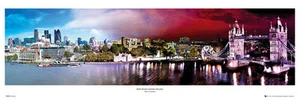 "Tür" Poster LONDON by Reichhold - Day To Night ca90x30cm NEU!  y143 - Bild 1 von 1