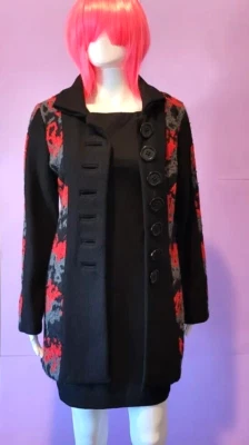 Nuevo con etiquetas Chaqueta Abrigo de Lana Artística Usable An Ren New York Original $407.00 Talla S Foto 1 de 4