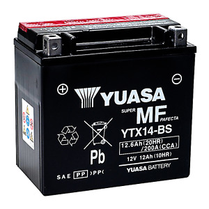 Batteria sigillata Yuasa YTX14-BS 12V 12 Ah 200 BMW R 1200 GS 2002 GIA' ATTIVATA