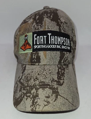 nat gear camo trucker cap hat Fort Thompson Sporting Goods 1931 duck foot - Image 1 of 4