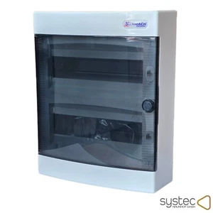 Si-Verteiler 24TE | Unterverteiler Kleinverteiler 2-reihig Aufputz Gehäuse IP40 - Bild 1 von 2