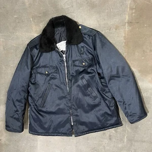 Vintage 80s Police Fire Cold Weather Parka Quilted Insulated Streetwear Workwear - Bild 1 von 8