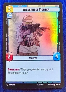 Star Wars Unlimited Spark of Rebellion Wilderness Fighter Foil carta comune - Foto 1 di 2