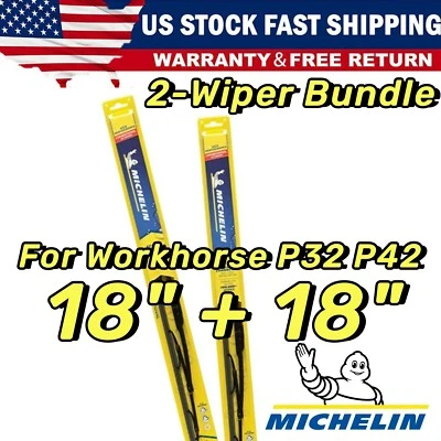 Wiper Blades 2-Pack Standard - fit 1999-2002 Workhorse P32 P42 - 30180x2 Foto 1 de 4