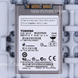 Disco duro portátil TOSHIBA (MK2533GSG) 250 GB HDD 2,5" 16 MB 5400 RPM SATA - Imagen 1 de 2