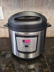 BLACK and DECKER 6 Quart Pressure Cooker Stainless Steel Multi-Cooker PR100 - Picture 1 of 8