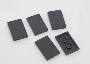 5 x Lego Fliese 3x2 2x3 dunkel grau 26603 glatt dunkelgrau - Picture 1 of 2