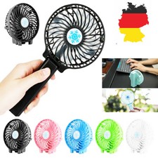 Handventilator Tragbarer USB Ventilator Mini Lüfter Elektrisch mit 1200mAh Akku