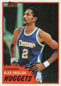 ALEX ENGLISH 1981-82 TOPPS BASKETBALL #68 WEST