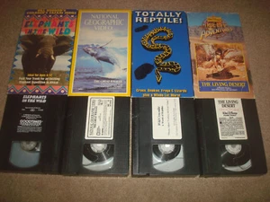 Walt Disney True Life Adventures National Geographic VHS LOT Kids Nature Animals - Picture 1 of 7