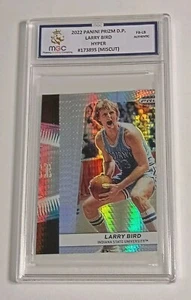 Larry Bird Miscut Error 2022 Panini Prizm Draft Picks Hyper #FB-LB Unique MGC - Bild 1 von 14