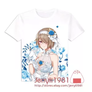 Rita Rossweisse Honkai Impact 3 Anime Unisex T-shirt Short Sleeve White Tee - Picture 1 of 1