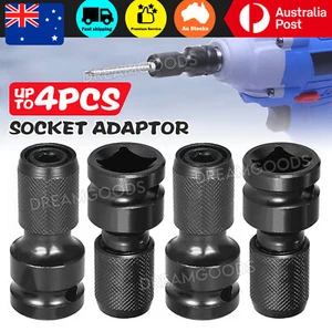 1/2inch Drive to 1/4inch Hex Drill Chuck Change Socket Adaptor For Impact Wrench - Picture 1 of 11