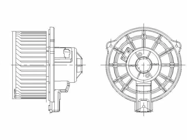 Front Blower Motor 1KNY78 for Kia Rio Borrego Rio5 2009 2006 2007 2008 2010 2011 - Image 1 of 1
