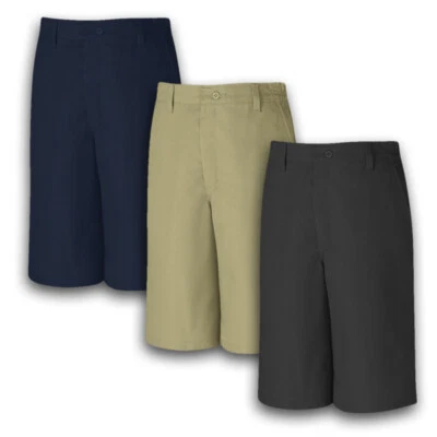 Red Kap Work Shorts Plain Front Side Elastic Men's Industrial Uniform PT42 - Image 1 of 4