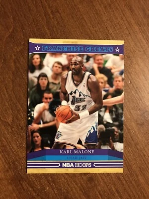Karl Malone 2012 Panini NBA Hoops Franchise Greats #12 Utah Jazz Bulldogs HOF - Image 1 of 2